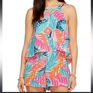 Lilly Pulitzer Halter/High Neckline Romper
